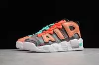 nike air uptempo colorful at3408-800 gs orange black